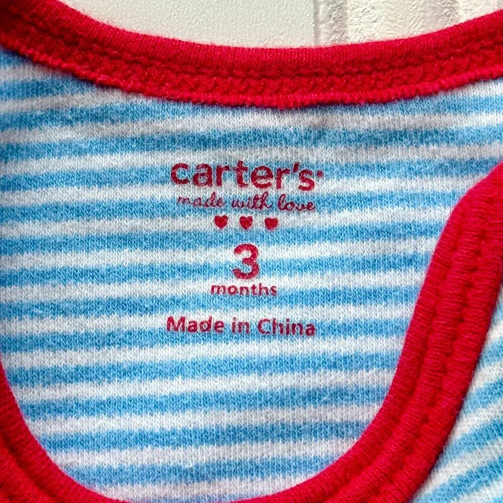 4/$10 - Carter's “Super Baby” Cotton Baby Onesie Bodysuit 3 Months